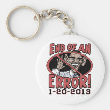 Extremo de un engranaje de Anti-Obama del error Llaveros