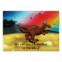 Extremo del dinosaurio del mundo felicitacion 