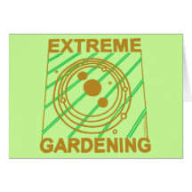 Extremo Notecard en blanco que cultiva un huerto Felicitacion