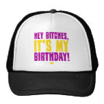 Ey las perras, es mi cumpleaños gorros bordados