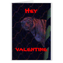 EY tarjeta del TIGRE de la TARJETA DEL DÍA DE SAN 