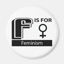 F está para el feminismo iman de nevera