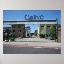 Fábrica de Calvé Poster