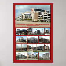Fabricación del centro de convenio de Shreveport/d Posters