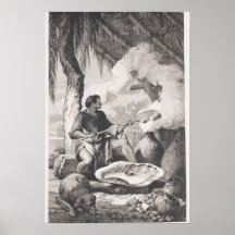 fabricación del India-caucho Poster