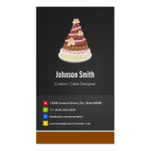 Fabricante del pastel de bodas - innovador creativ tarjeta de visita