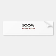 Fabricante del queso del 100 por ciento etiqueta de parachoque