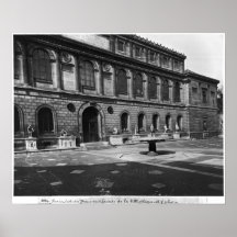 Fachada de la biblioteca posters