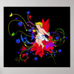 Faerie de alas rojas (hada) posters