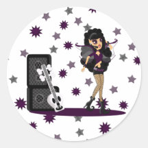 Faerie gótico con la guitarra del cráneo etiquetas  