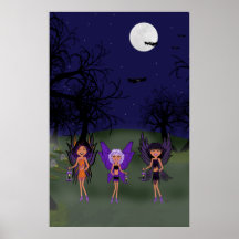 Faeries de Halloween las hermanas del santificar Poster