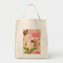 Faeries dulces - bolso inferior ancho bolsa de mano