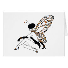 Faery de Halloween Tarjeton