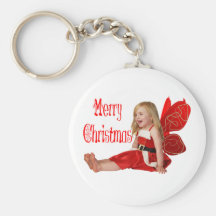 Faery del navidad llaveros personalizados
