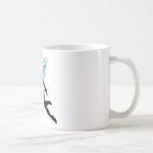 Fairie azul muy bonito taza