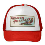 Faisán de oro gorras de camionero