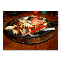 Fajitas del pollo tarjetas