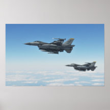 Falcons que luchan F-16 Posters