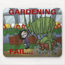 Fall que cultiva un huerto Mousepad
