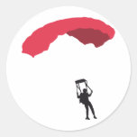fallschirm 3c runder sticker