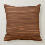 Falsa almohada de tiro de madera del grano