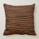 Falsa almohada de tiro de madera del grano