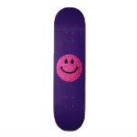 Falsa cara del smiley del brillo de las rosas fuer patineta