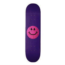 Falsa cara del smiley del brillo de las rosas fuer monopatines