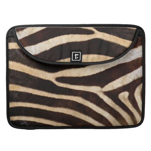 Falsa piel de la raya de la cebra funda para macbooks