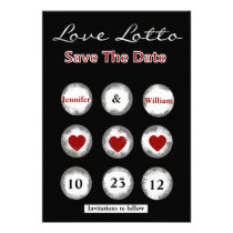 Falsa reserva de la loteria del amor la invitación invitaciones