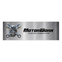 Falsa tarjeta de visita de la motocicleta del acer