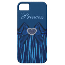 Falso arco y diamantes Bling del estampado de anim iPhone 5 Case-Mate Cobertura