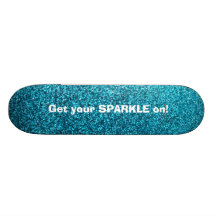 Falso brillo azul patineta personalizada