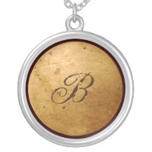 Falso collar del monograma "B" del oro