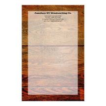 Falso personalizado personalizado tablón de madera  papeleria de diseño