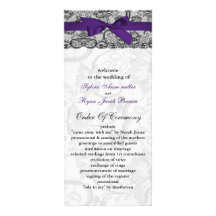 Falsos programas negros púrpuras del boda del cord diseño de tarjeta publicitaria