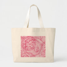 Falta de definición radial GlowArt Desi hermoso de Bolsas Lienzo