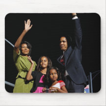 Familia de Barack Obama Alfombrillas De Raton