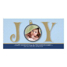 Familia de encargo Photocard de la alegría del día Tarjeta Fotográfica Personalizada
