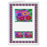 Familia de flores Handcrafted   - añada al img del Felicitación