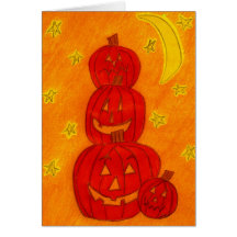 Familia de la calabaza felicitacion 