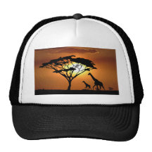 familia de la jirafa gorros bordados