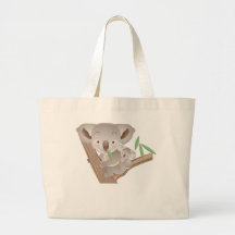 Familia de la koala bolsas de mano