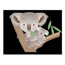 Familia de la koala postal