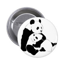 Familia de la panda pin