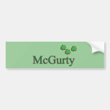 Familia de McGurty Etiqueta De Parachoque