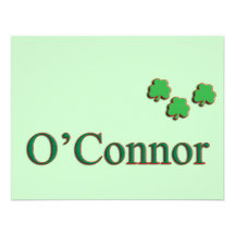 Familia de O'Connor Invitacion Personalizada