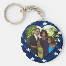 FAMILIA de presidente Obama FIRST Llaveros Personalizados