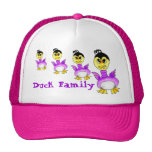 Familia del pato gorras de camionero