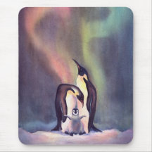 FAMILIA del PINGÜINO de SHARON SHARPE Tapete De Ratones